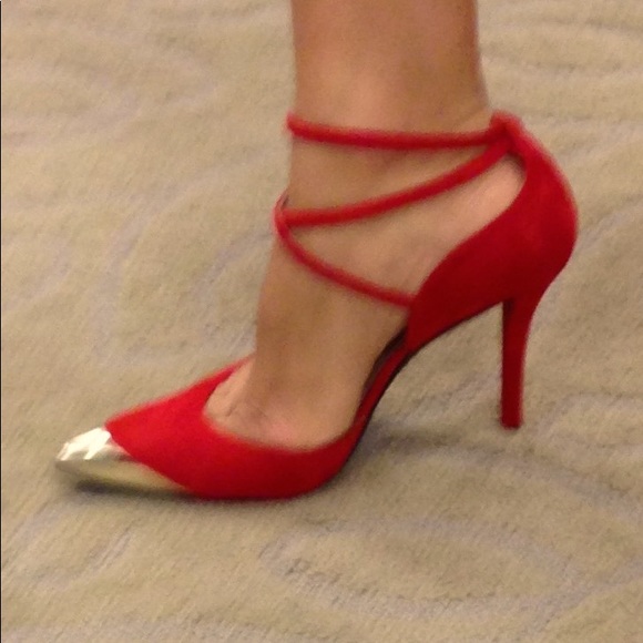 Stuart Weitzman  glamorous women’s red suede - Picture 1 of 7